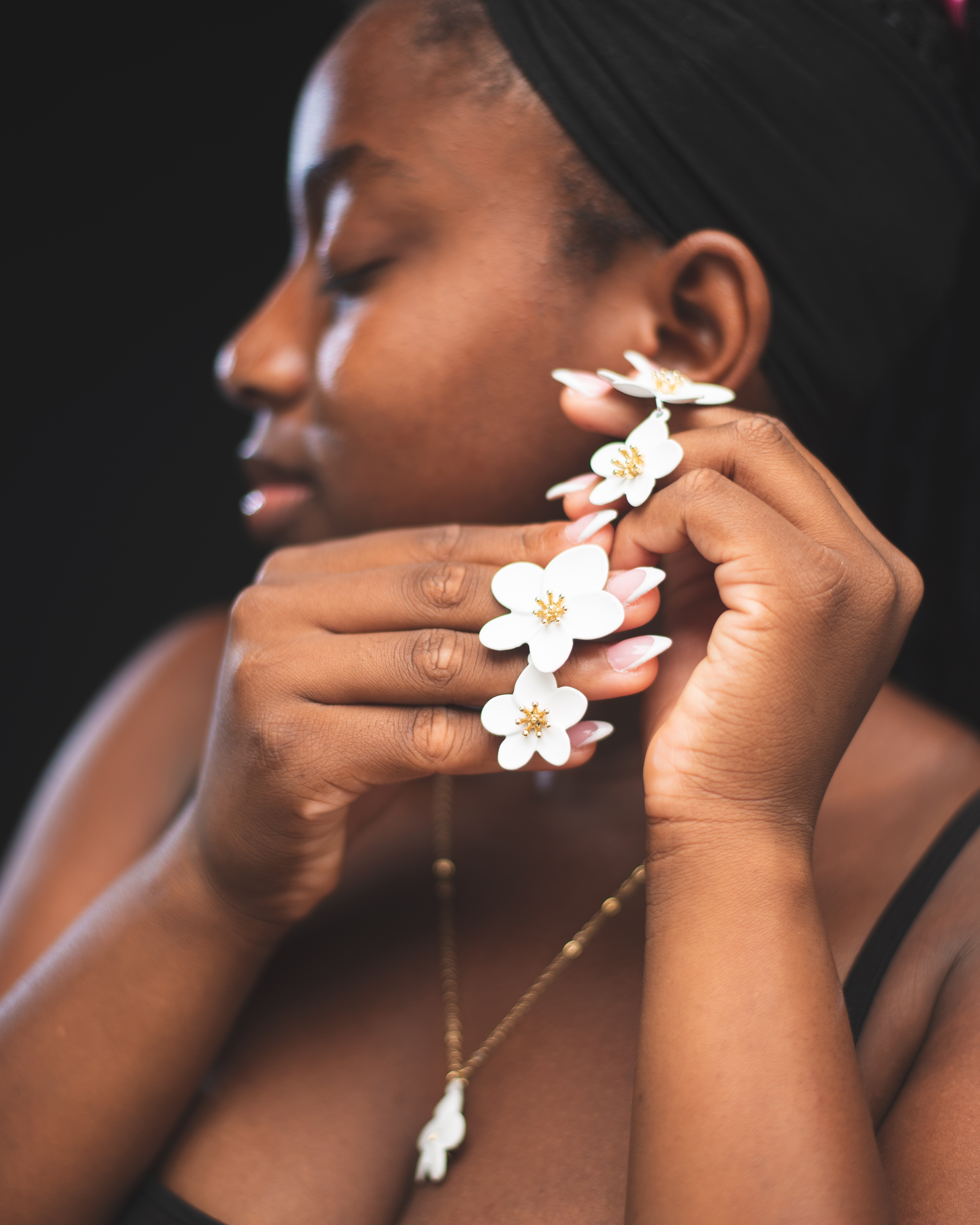 A set of earrings and necklaces 